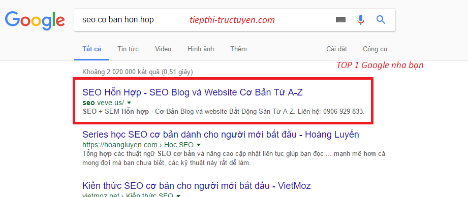 SEO Onpage 10 bước cơ bản để Lên Top 1 Google.